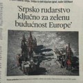 "Srbija će biti ključni igrač" Hrvatski mediji: Srpsko rudarstvo ključno za zelenu budućnost Evrope (foto)