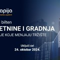 Tematski bilten "Nekretnine i gradnja - Investicije koje menjaju tržište" 24. oktobra na eKapiji